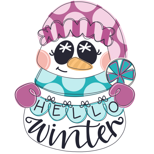 ASH Hello Winter Snowman