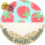 ASH Home Sweet Home Strawberry Round