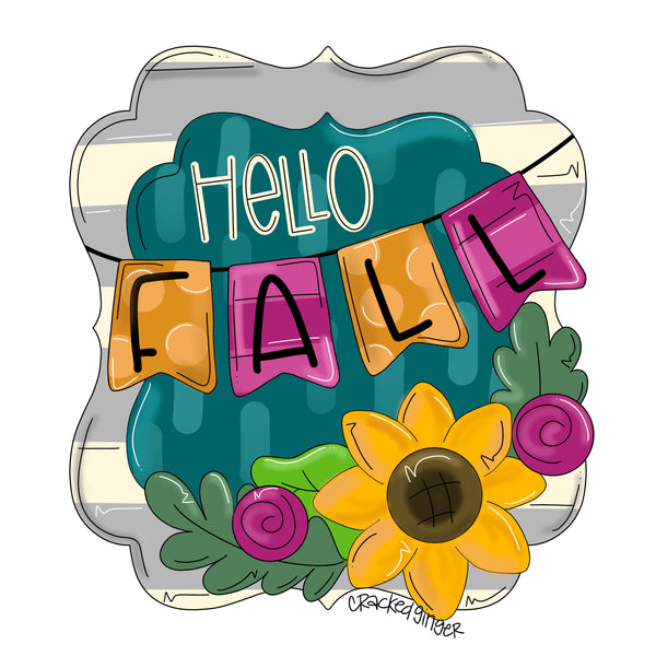 CRG Hello Fall Plaque