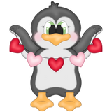 WHD Valentine Heart Penguin