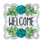 WHD Welcome Floral Funky Frame