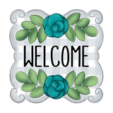 WHD Welcome Floral Funky Frame