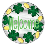 WHD Welcome Shamrock Wreath