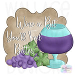 WHD Wine About It Wine Glass Frame