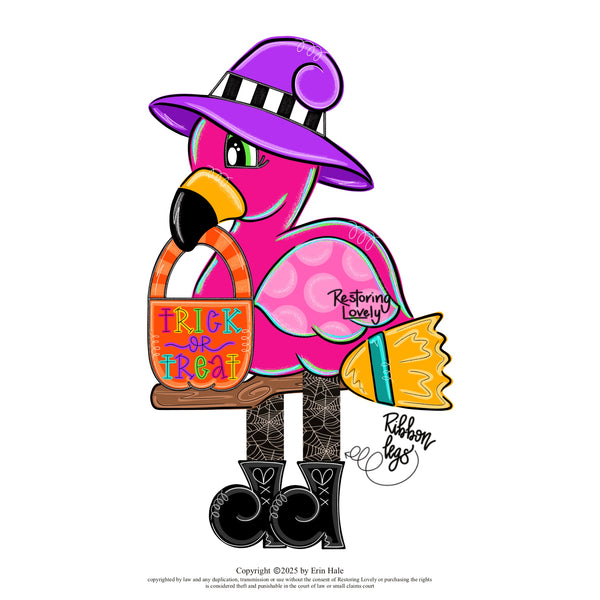 RLY Witch Flamingo Ribbon Legs