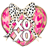 XO Heart with Bow