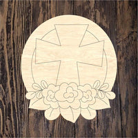 ABL Floral Cross Round