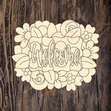 ABL Floral Spring Welcome Plaque