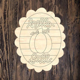ABL Hello Fall Scallop Plaque 1