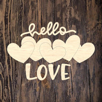 ABL Hello Love Plaque with Polka Dots