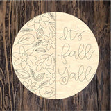 ABL Its Fall Yall Floral Round