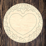 ABL Love Heart Round with Print