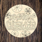 ABL Merry Christmas Snow Round