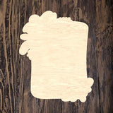 ABL Monogram Floral Plaque