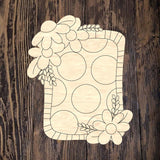 ABL Monogram Floral Plaque