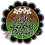 ABL Scallop Football Season Round With Print