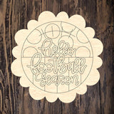 ABL Scallop Football Season Round With Print