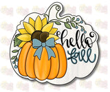 ASH Hello Fall Pumpkin Sunflower