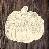 ASH Hello Fall Pumpkin Sunflower