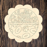 ASH Hello Sunshine Scallop Round