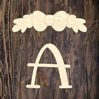 ASH Laurel Monogram Plaque With Bow