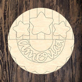 ASH Patriotic Bunting Round