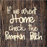 ASH Pumpkin Patch Plaque