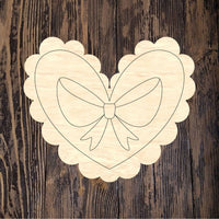 ASH Scalloped Heart with Bow