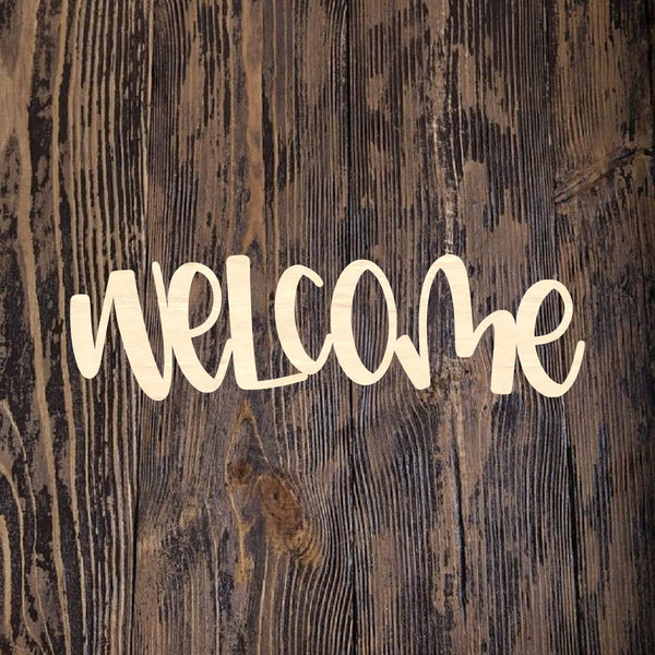 ASH Welcome Floral Plaque – Home Creations Milling & Signage