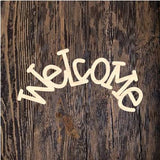 ASH Welcome Scarecrow Scallop Round