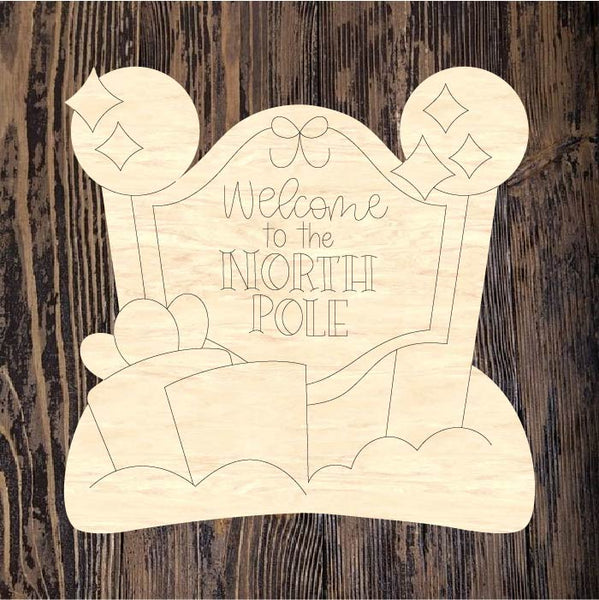 ASH Welcome to the North Pole – Home Creations Milling & Signage