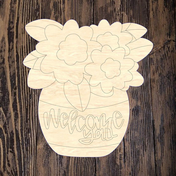 ASH Welcome Yall Vase – Home Creations Milling & Signage