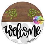 ABL Welcome Floral Round Base