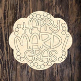 CBK Happy Mardi Gras Plaque