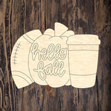 CBK Hello Fall Football Pumpkin Latte Trio