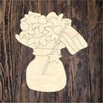 CRG Floral Patriotic Vase