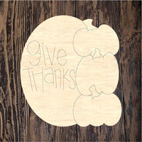 CRG Give Thanks Pumpkin plaque