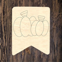 DDS Happy Fall Double Pumpkin Plaque