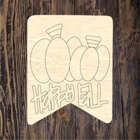 DDS Happy Fall Double Pumpkin Plaque