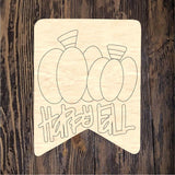 DDS Happy Fall Double Pumpkin Plaque