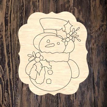 DOD Snowman Plaque