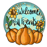 DOD Welcome Fall Pumpkin Round
