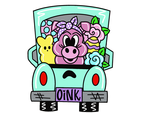 PBD Easter Pig Truck