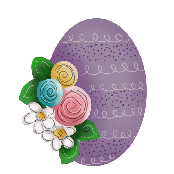 DOD Egg with Flowers