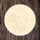 Farmer Gnome Goat Round