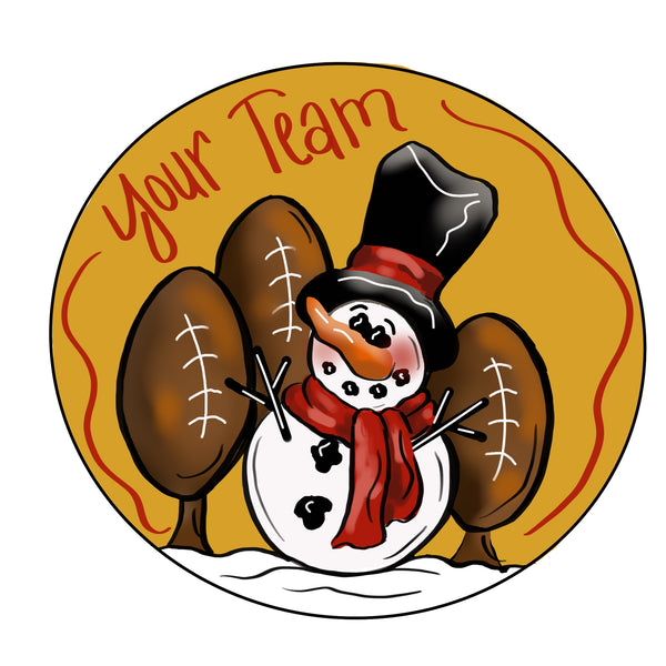 DOD Football Snowman