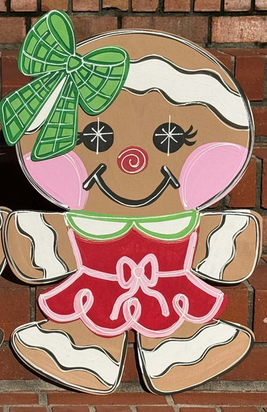 QMC Gingerbread Girl With Bow