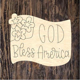 GMD Amercan Flag Flowers