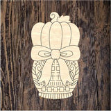GMD Pumpkin Chino Vase With Bow