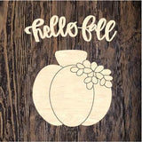 HDD Hello Fall Plaque